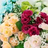 Decoratief bloemen Party Garland Fake Home 15 Heads Silk Rose Bouquet