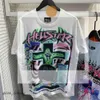 Hellstar T-shirt Designer T-shirts Grafisch T-shirt Kleding Kleding Hipster Gewassen stof Straatgraffiti Belettering Folieprint Vintage Zwart Loszittend Grote maat 222