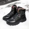 Boots Top Quality Leather Military Boots Men Outdoor Sneakers Man Winter Ankle Snow Boots Waterproof Cowboy Boots Combat Shoes for Men