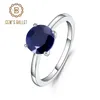 Ädelstenar Ballet 257CT Natural Blue Sapphire 585 14K 10K 18K Gold 925 Silver Gemstone Solitaire Förlovningsring för kvinnors smycken 240402