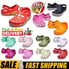 Designer croc clog buckle slides sandals slippers classic men women triple white black blue green pink red free shipping outdoor waterproof shoes