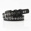 New Metal Whole Eye Belt Womens Without Punching Korean Versatile Fashion Hollow Decorative