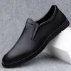 Casual Shoes Black Men Loafers Breathable Soft Moccasins Man High Quality Leather Boat Flats Male Driving