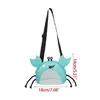 Sand Play Water Fun Beach Mesh Bag Cute Crab Shaped Shell Bags for Holding Beach Shell Toys Collecting Storage Bags for Kids Sand Tools Organizer 240402