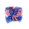 Kinderen Haaraccessoires Boog Haar Clip Jojo 8-inch Grote Boog Meisje Haarspeldjes met kaart Amerikaanse vlag boog haarspeld haar accessor