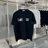 Yeni stil erkek tişört marka giyim tişört kadın tasarımcı loeweee gömlek unisex lüks homme üstler tees saf pamuk nakış gömlek femme adam gevşek kısa kol 4xl