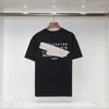 Zomer Heren katoenen t-shirts Margiela studios shirt Designer merk op maat graffiti Arabische cijfers afdrukken LOGO Parijs Vrije tijd sport groot formaat heren korte mouwen tops