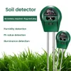 Digitale 3 op 1 bodem pH -meter Machtmonitor Temperatuur Zonlichttester voor tuinplanten Landbouw bodemvochtsensor