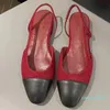 10A nuovi arrivi sandali slingback da donna punta chiusa piatta firmata con slip on 2024 nuovi colori sandali firmati da donna