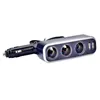 DC 12V/24V 120W 3 Way Car Universal Car Discorte Lighter Adapter Sockets Illuminant Sockets 5V 3.1A إخراج منافذ USB مزدوجة الشاحن