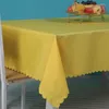 Table Cloth 40001 Household Waterproof And Oil Proof Grid Tablecloth Wash Free PVC Rectangular Dining Mat Square Coffee