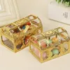 Present Wrap Vintage Treasure Boxes Chocolate Box Small Transparent Plastic Candy Jewely Display Organizer Packaging Case