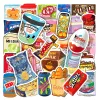 10/30/50 stks melk eten drinkverpakkingsstickers stickers telefoon laptop bagagedagboek dagboek scrapbook auto waterdichte sticker voor kinderen speelgoed