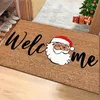 Bath Mats Christmas Door Mat Mat Santa Claus Nordic Modern Cartoon Lovely Light Luxury Absorbent Anti-Oil Anti-halk Square mattan