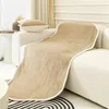 Coprisedia Asciugamano morbido per divano a forma irregolare Nordico tinta unita spesso per soggiorno Copridivano antiscivolo universale per tutte le stagioni