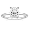 3CT 925 Srebrne pierścionki zaręczynowe Radiant Cut Solitaire Cubic Zircon Wedding Pierścienia dla kobiet 240402