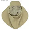 Wide Brim Hats Bucket Hats Connecting Style Boys and Girls Summer UPF 50+Sun Protection C Adjustable Quick Drying Detachable Fishing Hat for Children L240402