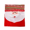 Chair Covers Festive Seat Cover Snowman Santa Claus For Dining Room Merry Christmas Chairs Holiday