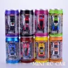 8 Style Coke Can 163 mini drift RC led light Radio Remote Control Micro Racing Car Kids desktop Toys Gifts 240328