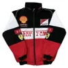 F1 Jackets Mens 재킷 경주복 F1 레트로 아메리칸 재킷 오토바이 사이클링 슈트 오토바이 정장 야외 면화 가을과 겨울 방풍 936