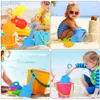 Plack Play Water Fun 8pcs Użyj dzieci z piaskiem plażowym Zestaw przenośne plastikowe mini łopaty zabawki na plażę Zabawki 240402