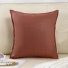 Pillow Living Room Sofa American Ultra Genuine Leather Solid Color Backrest Light Luxury Bedside