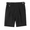 Shorts pour hommes Style britannique été affaires ultra-mince ensemble shorts d'affaires hommes 2022 simple short décontracté longueur genou pantalon formel mensC240402