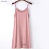 Urban Sexy Dresses Plus Size 8XL 150kg Womens Spaghotti Shoulder Strap Long Dress Sleeveless Summer Solid Color Home Dress Big Sun Skirt Womens Y240402