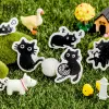 45pack Kawaii Black Cat Series klistermärke för bärbar datorplaner Diy Notebook Söta katter självhäftande scrapbooking stationery klistermärken