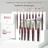 BEILI Soft 8/9/15/30Pcs Makeup Brushes Suitable for Foundation Powder Concealer Eyeshadow Eyebrow Eyelashes Eyeliner Brush Set 240320