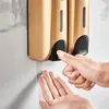 Dispenser voor vloeibare zeep Badkamerpers Houder voor handdesinfecterend middel Wandmontage Shampoo Hoofddoucheaccessoires
