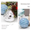 Feestdecoratie 30 stks Kerstbal Ornamenten Blauw Geschilderd 6 cm/2.36 inch Boom Hanger Onbreekbaar Voor Vakantie Bruiloft