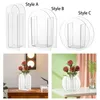 Vases 1Pcs Clear Flower Vase Transparent Modern Elegant Acrylic Buckets Bud For Home Restaurant