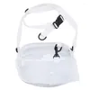 Cordon de serrage mode blanc Transparent messager Est PVC sacs gelée sac à bandoulière pour filles sac à main femmes fermeture éclair