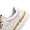Casual Shoes Breathable Leather Sneakers Man Calf Summer Comfortable Moc-toe Men's Loafer White Platform Mens' Flat