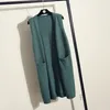 Kvinnors västar 2024 Autumn och vinter V-ringning Casual Coat Mid Length Fashion Sticked Sleeveless Cardigan Shirt X199
