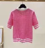 high quality luxury sweaters womens short sleeve sequin spring hollow out cardigan designer sweater women Clothing