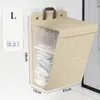 Torby pralni Składany koszyk klejenia Multifunkcjonalny uderzenie wolne na ścianę Wiszące ubrania ubrania siatkowe Haczyk akcesoria