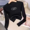 24SS Damesontwerper T-shirt Slim Fit Crop Top D Borduurwerk kort Open Umbilical Tee Small Street Hot Girls veelzijdige kleding