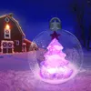 Feestdecoratie 60 cm kerst opblaasbare ballonnen ornamenten lumineuze led ball ballon xmas cadeaujaar decor