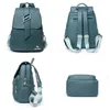 School Bags Luxury Backpack Women's Brand Designer PU Anti Theft Schoolbags Double Shoulder Single Switchable Design