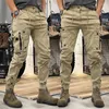 Pantalons pour hommes Travail américain Hommes Coton Jambe droite Multi-poches Pantalon urbain fonctionnel Extérieur Tactique Casual Mâle