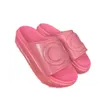 18% OFF Designer Thick sole sponge cake one line slippers women for external wear flat bottomed elevated sandals beach shoes trend