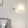 Vägglampa ledt sovrummet Simple Modern Children's Moon Study Balkony Aisle Living Room Bakgrund
