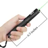 Pointers Green Laser Pointer USB -Ladin -Batterie -Laser -Torten hoher leistungsstarker Geräteinstellbarer Fokus für die Jagdverbrennung