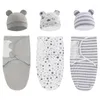 Blankets Born Sleeping Bag Baby Swaddle Wrap Infant Envelope Cocoon Cotton