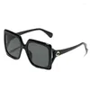 Óculos de sol quadrados mulheres homens marca preto oversized óculos de sol feminino retro vintage grande quadro espelho lunette de soleil femme