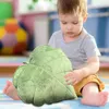Pillow Leaf Shaped Throw 3D Fluffy Green Plant Case Soft Comfortable For Sofa Bed Room Decoration