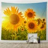 Wandtapijten Tapestry Art Decor Zomer Zon Bloem Thuis Kamer Hangende Muur Achtergrond Doek