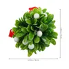 Декоративные цветы омелы лампочки украшают декор украсить Гинкго растение пластиковая стена Рождественские Поставки Поставки Поставки